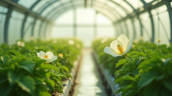 Qualité apaisante des fleurs de CBD greenhouse cultivées sous serre